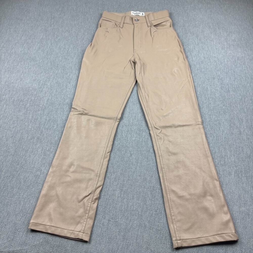 Abercrombie & Fitch Pants Women 24/00 Brown‎ 90s Straight Ultra High Rise Curve